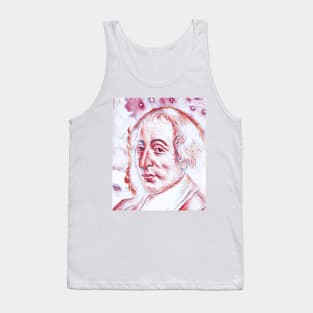 Blaise Pascal Portrait | Blaise Pascal Artwork | Line Art 4 Tank Top